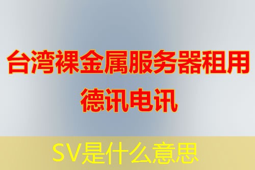 SV是什么意思