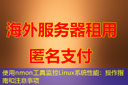 使用nmon工具监控Linux系统性能：操作指南和注意事项