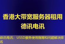 德讯电讯:USSD服务使用指南和问题解决排名-海外服务器