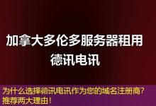 为什么选择德讯电讯作为您的域名注册商?推荐两大理由!-海外服务器