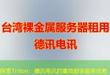 探索Triton:德讯电讯的高效部署服务优势-海外服务器