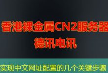 实现中文网址配置的几个关键步骤-海外服务器