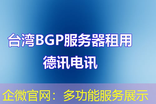 企微官网：多功能服务展示