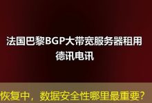恢复中,数据安全性哪里最重要?-海外服务器
