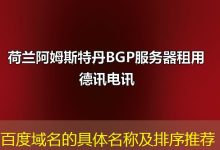百度域名的具体名称及排序推荐-海外服务器