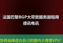 怎样选择适合自己的国内大带宽VPS?-海外服务器
