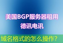 域名格式的怎么操作?-海外服务器