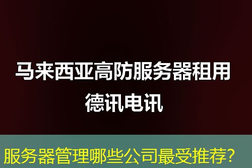 服务器管理哪些公司最受推荐？